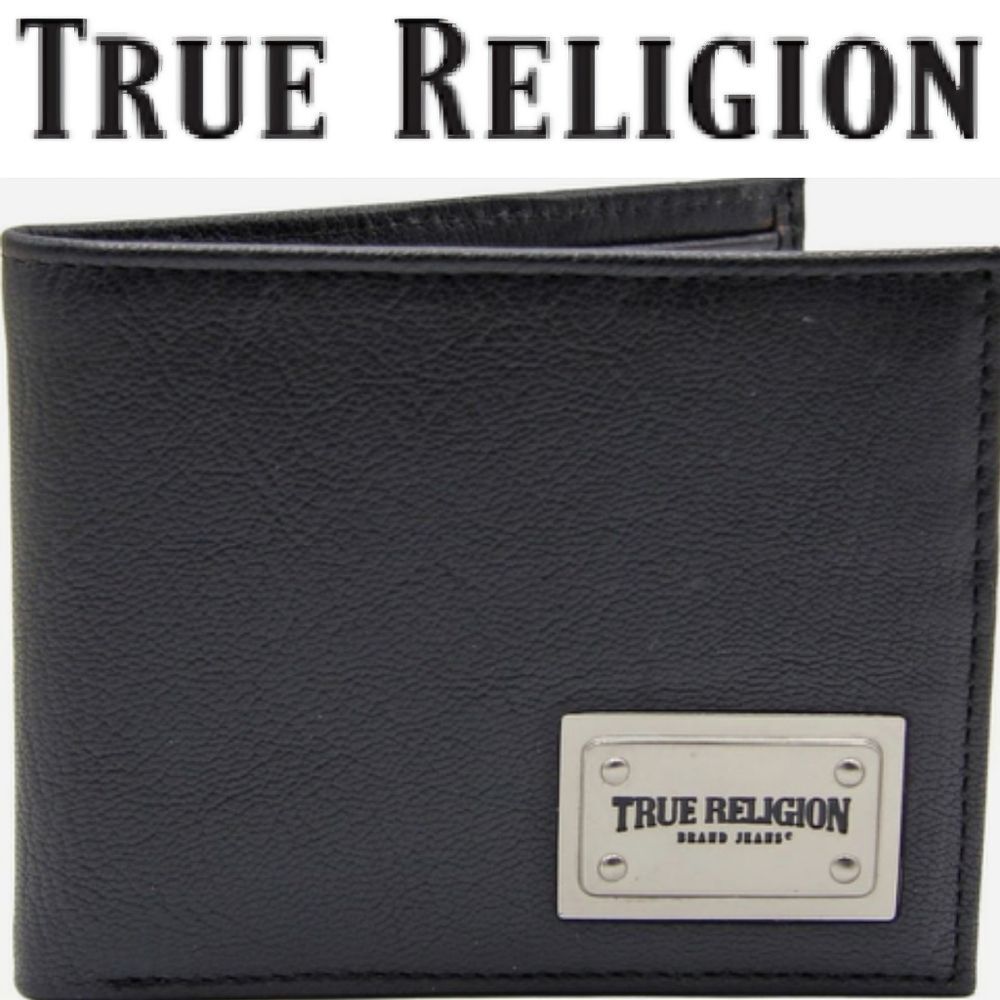 True Religion Sonny Bifold Wallet- Black